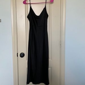 Black Satin Dress